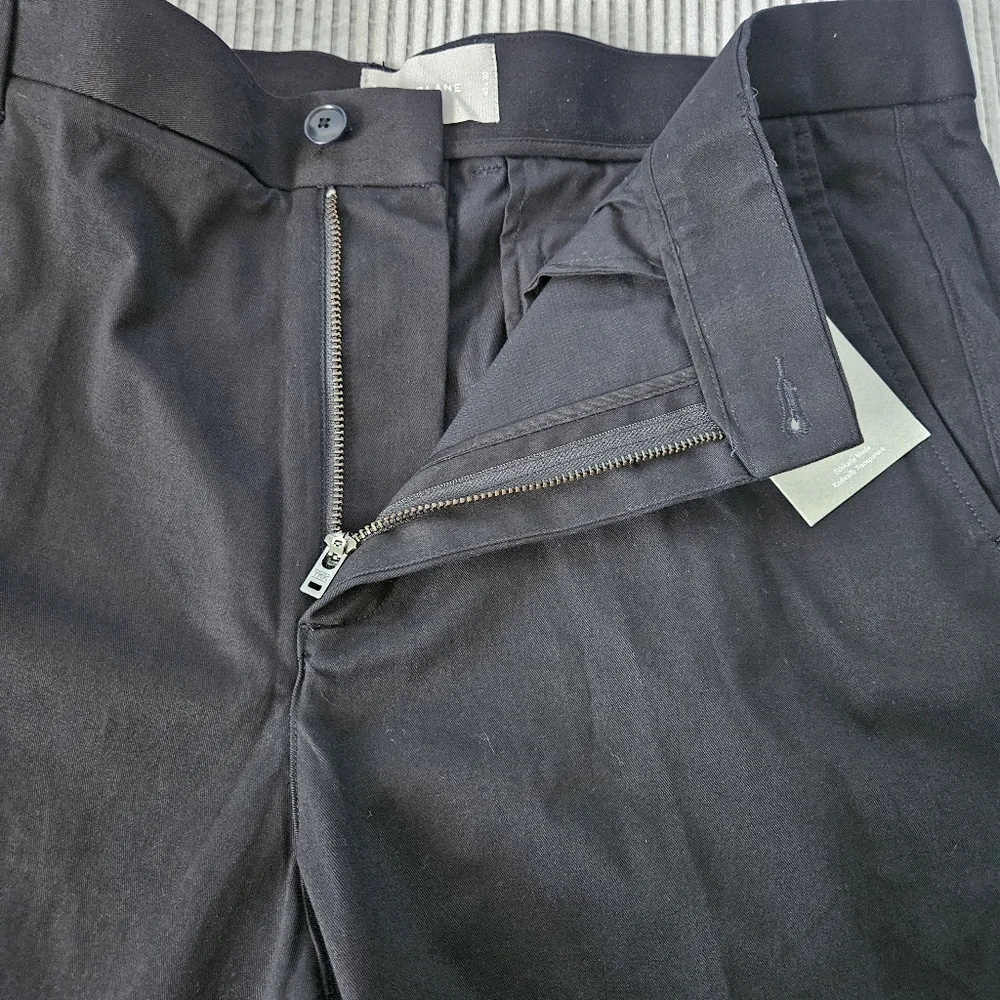 Everlane Pants Mens 40x30 Black Twill Slim Fit Stretch Tailored Trousers‎ New - Picture 6 of 9